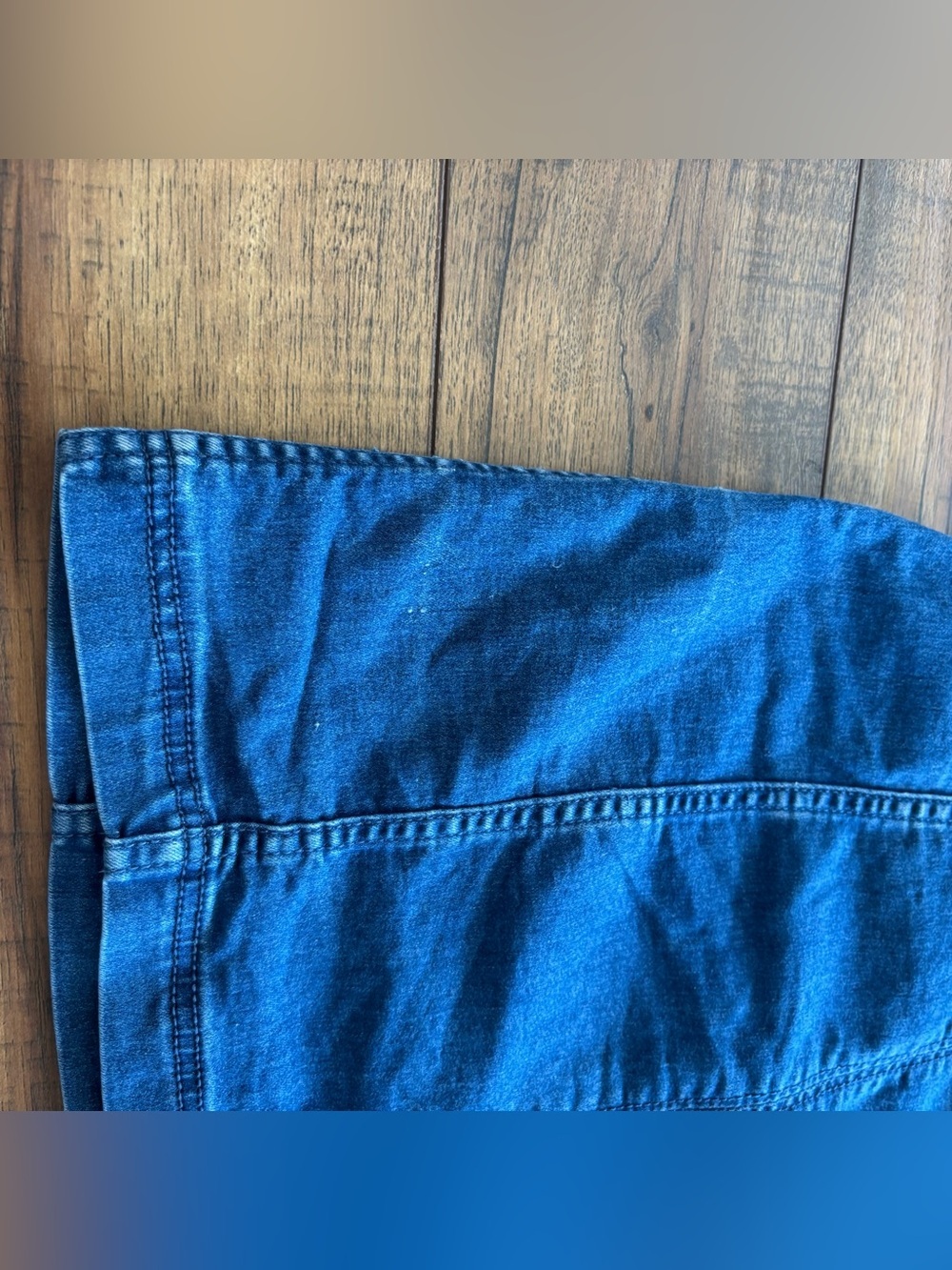 Free People Dark Blue Denim Mini Skirt Women’s Size 10 - Picture 2 of 7
